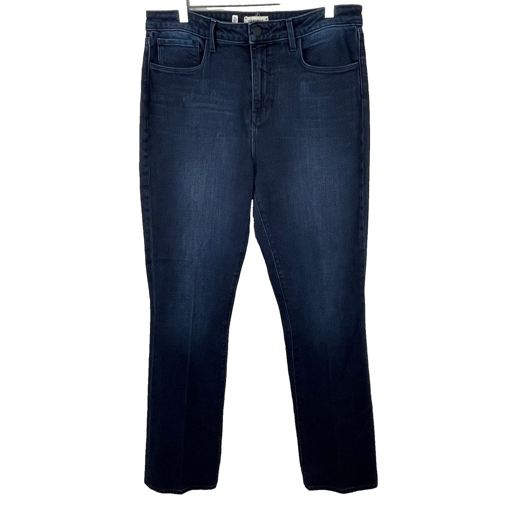 L'AGENCE Jeans Womens 31 High Rise Dark Wash Designer Denim Casual